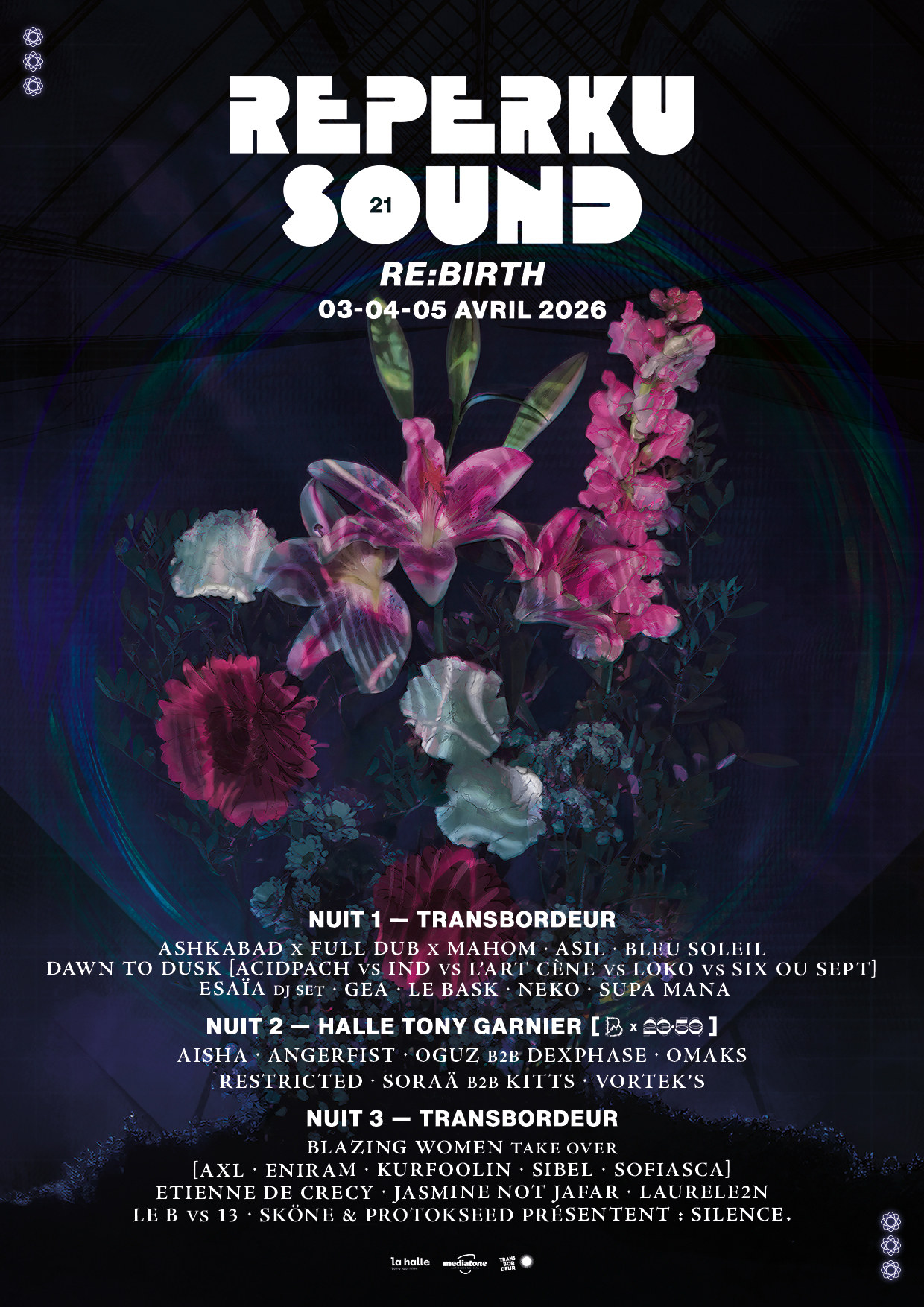 Affiche Reperkusound #21 du 3 au 5 avril 2026